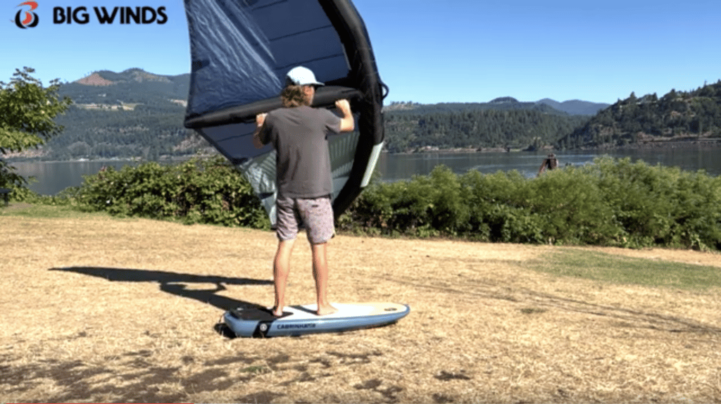 Sam's top tips for getting up onto foil | Wing Foiling