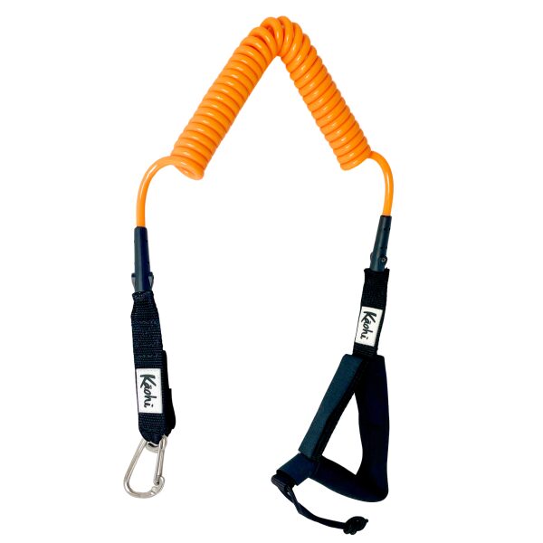 Kaohi Harness Grip Leashes - 10' x 8mm Continuous Coil w/ Carabiner Clip