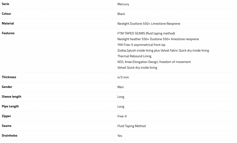 Prolimit Mercury FreeX 4/3 Men's Wetsuit 2024