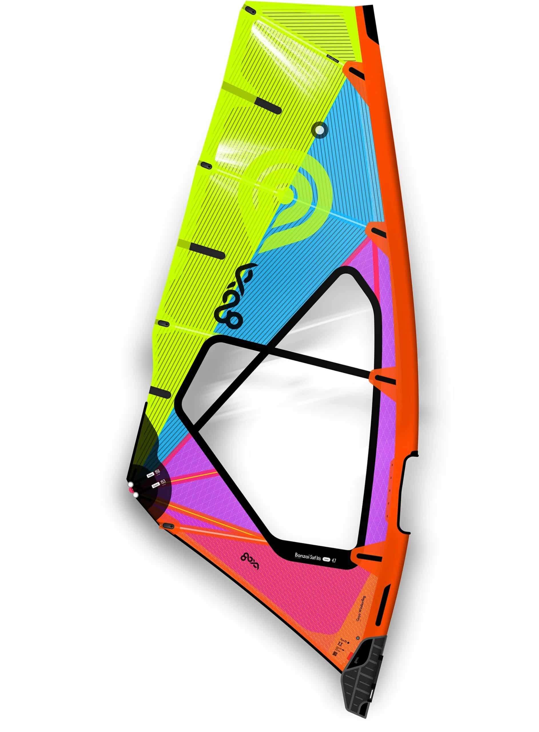 Goya Banzai Surf Iris Carbon Windsurfing Sail 2025 Goya Banzai Surf Iris Carbon Windsurfing Sail 2025