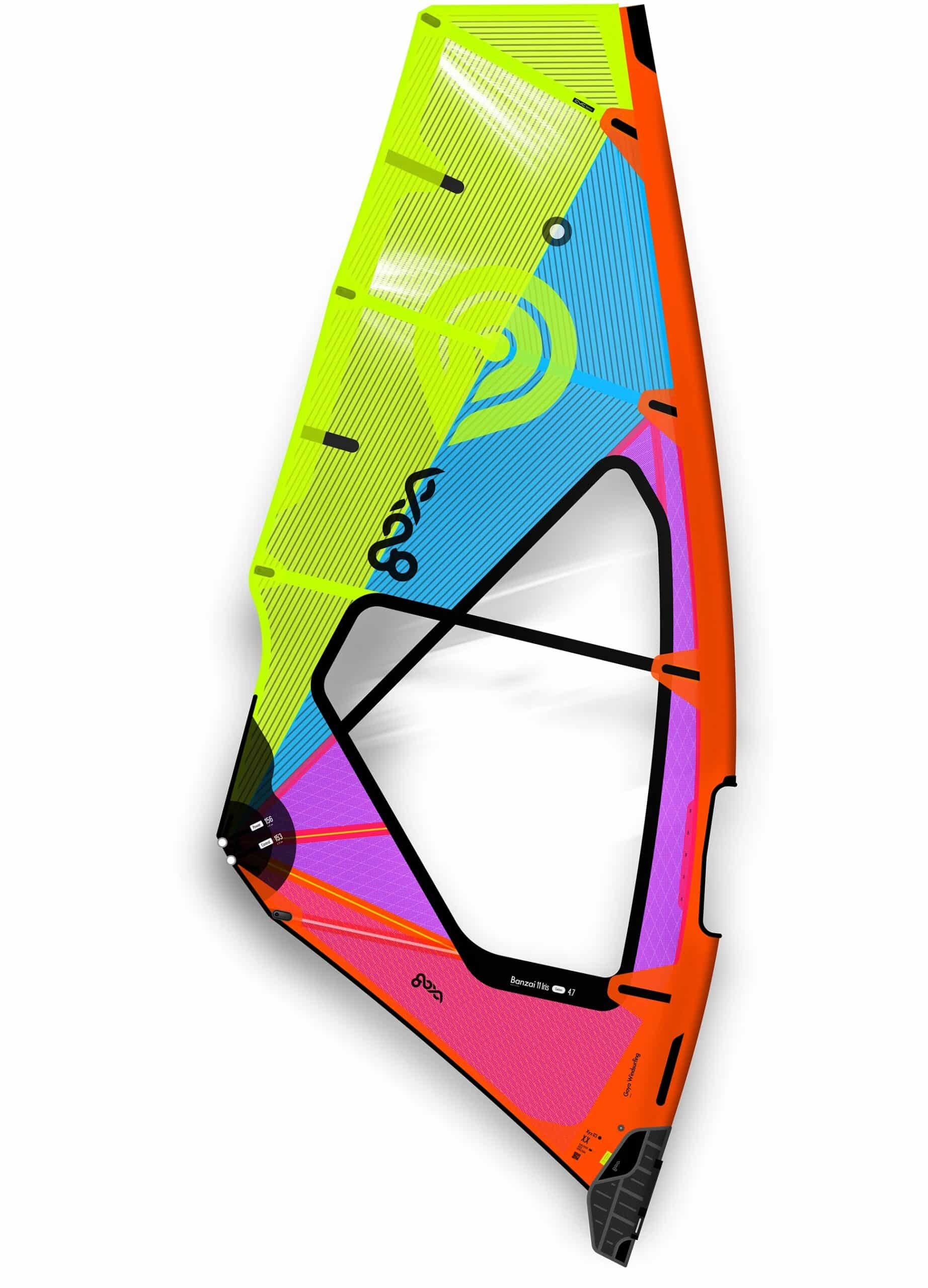 Goya Banzai 11 Iris Carbon Windsurfing Sail 2025 Goya Banzai 11 Iris Carbon Windsurfing Sail 2025