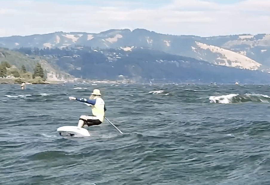 Incredible Drone Footage: Gorge Downwind SUP Foiling
