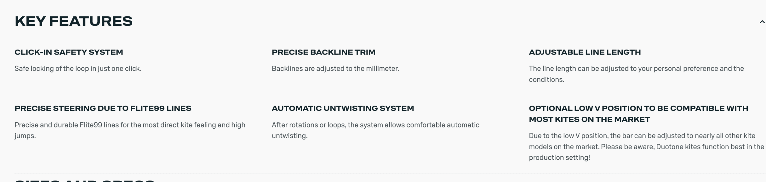Duotone Click Bar Quad Control Kite Bar 2025