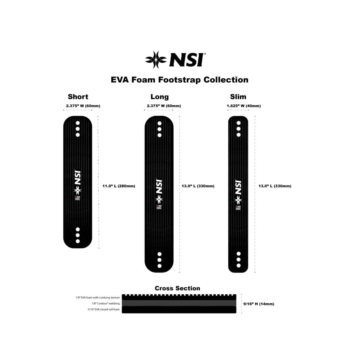 NSI EVA Foam Foot Straps (Single)