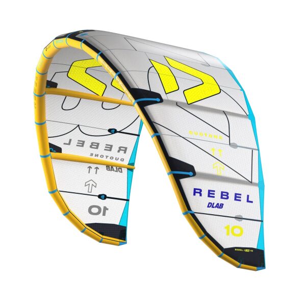 Duotone Rebel D/LAB Kiteboarding Kite 2025 - 11.0M, Grey/Lime