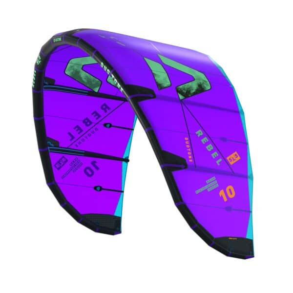 Duotone Rebel SLS Kiteboarding Kite 2026 - Purple/Green, 7m