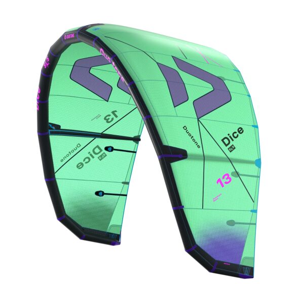 Duotone Dice SLS Kiteboarding Kite 2026 - 13m, Green/Heron