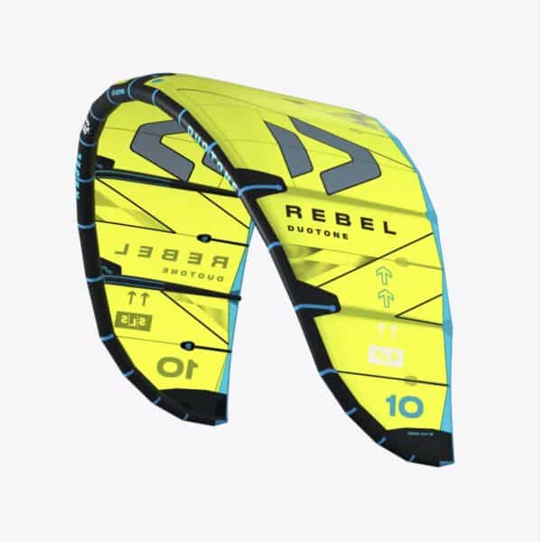 Duotone Rebel SLS Kiteboarding Kite 2025 - 7.0m, C01 | Lime/Dark-Grey