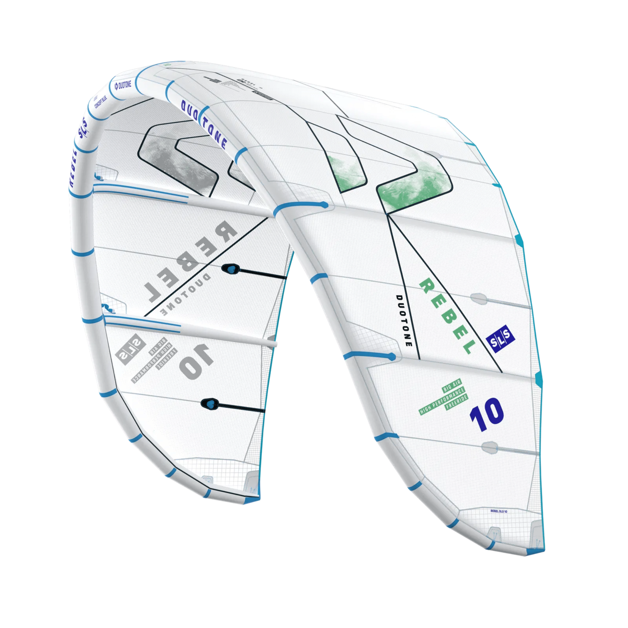 Duotone Rebel SLS Concept Blue Kiteboarding Kite 2026 Duotone Rebel SLS Concept Blue Kiteboarding Kite 2026
