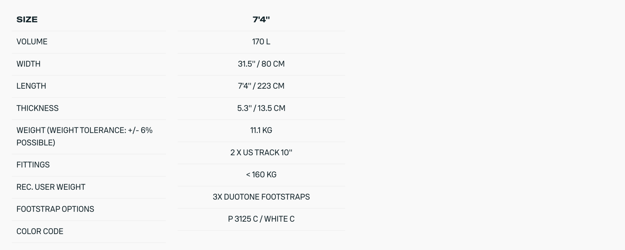 Duotone Sky Start DST Wingfoil Board 2026 | 7'4"
