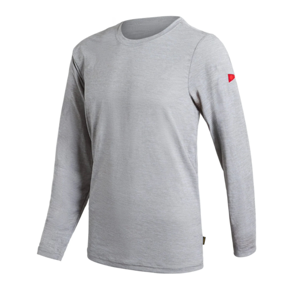 Florence Marine X Airtex Long Sleeve Hooded Shirt | Light Heather Grey