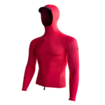 Florence Marine X Long Sleeve Hooded Rashguard | Rescue Red