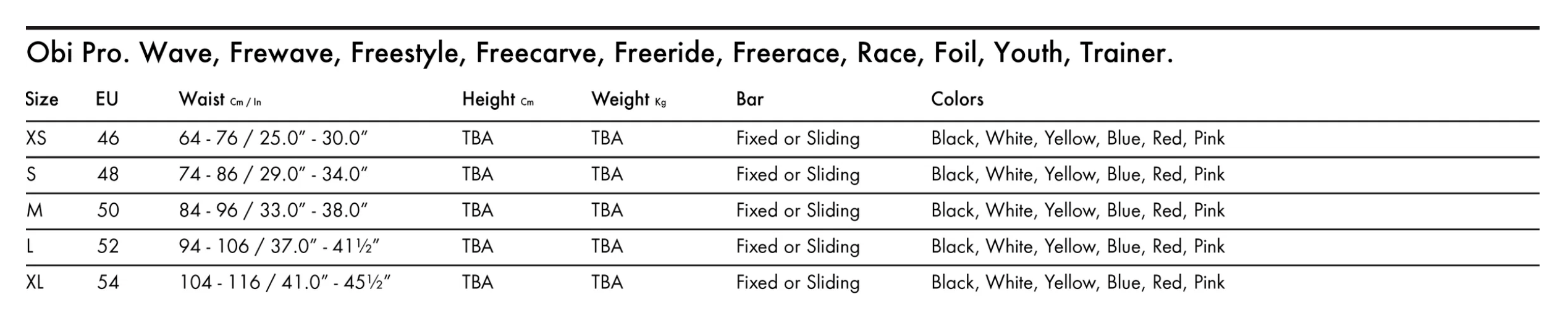 Goya Obi Pro Windsurfing Harness 2026 Goya Obi Pro Windsurfing Harness 2026