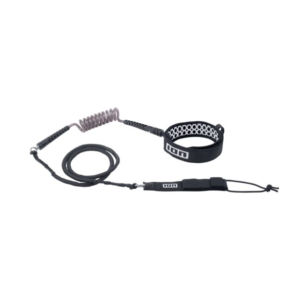 Ion Wing Core Hybrid Board Leash | Knee - 5'5, BLACK