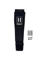 One by One x Kaohi foot strap, front, with stainless screws and washers