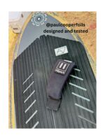 One by One x Kaohi foot strap mounted on a foil board deck