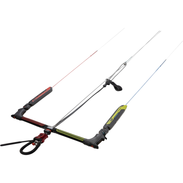 Naish Torque 3 Control System kite bar angled view with lines and chicken loop