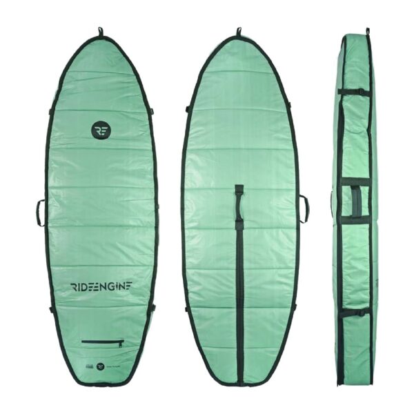 Ride Engine Solar Shield Mid-Length Board Bag, front, back and side views