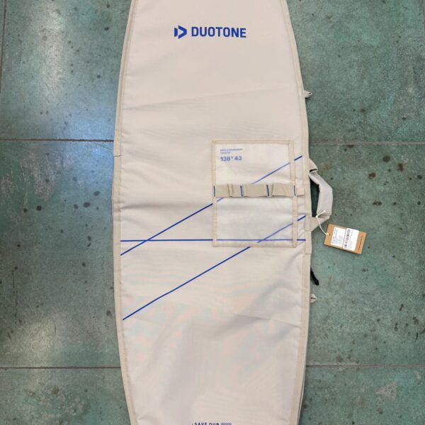 Duotone Single Twintip Boardbag 138 x 43 cm in Ivory, top view