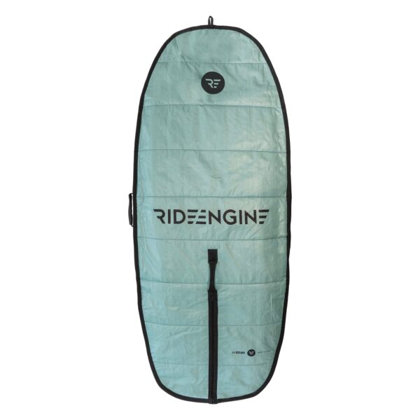 Ride Engine Solar Shield Wing Foil Bag back with hook and loop mast slot