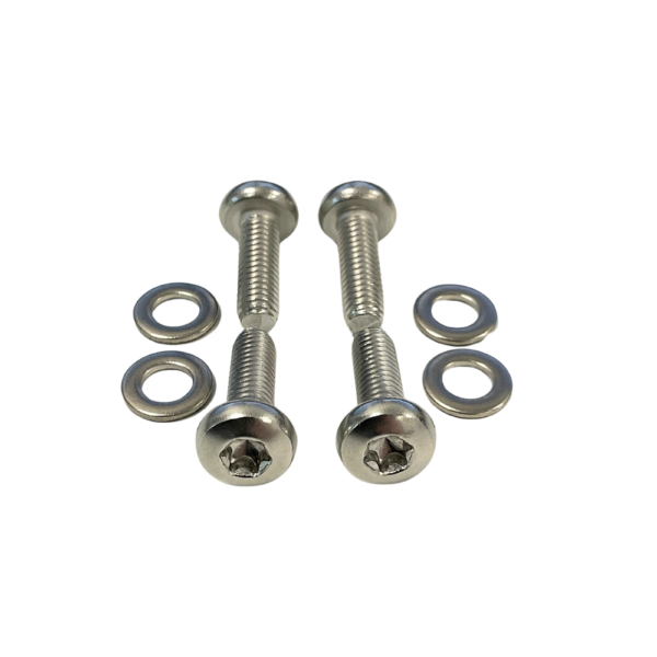 Duotone Fusion Boom/Handle Screw Set, four stainless TX30 M6 screws with washers
