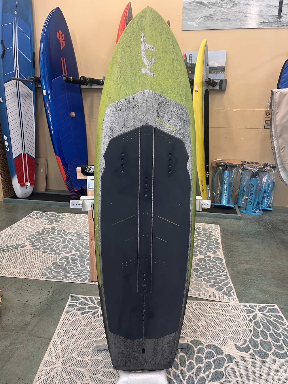 IMG_4768.jpeg KT Super K 2 Pro Carbon Mid Length Foil Board | Yellow | 65L | TRADE SHOW - Image 1