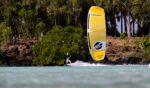 Kiteboarder riding the Cabrinha Nitro Apex big air kite