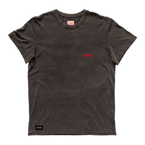 Quatro T-Shirt Vintage Logo Black Quatro T-Shirt Vintage Logo Black front
