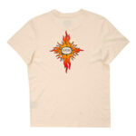 Quatro T-Shirt Vintage Logo Natural back