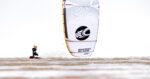 Kiteboarder riding the Cabrinha Switchblade Design Works