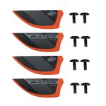 Naish G10 asymmetrical twin tip fin set, 4 x 4.5cm fins with screws