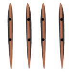 Naish G10 asymmetrical twin tip fin set, 4 x 4.5cm fins with screws