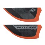 Naish G10 asymmetrical twin tip fin set, 4 x 4.5cm fins with screws