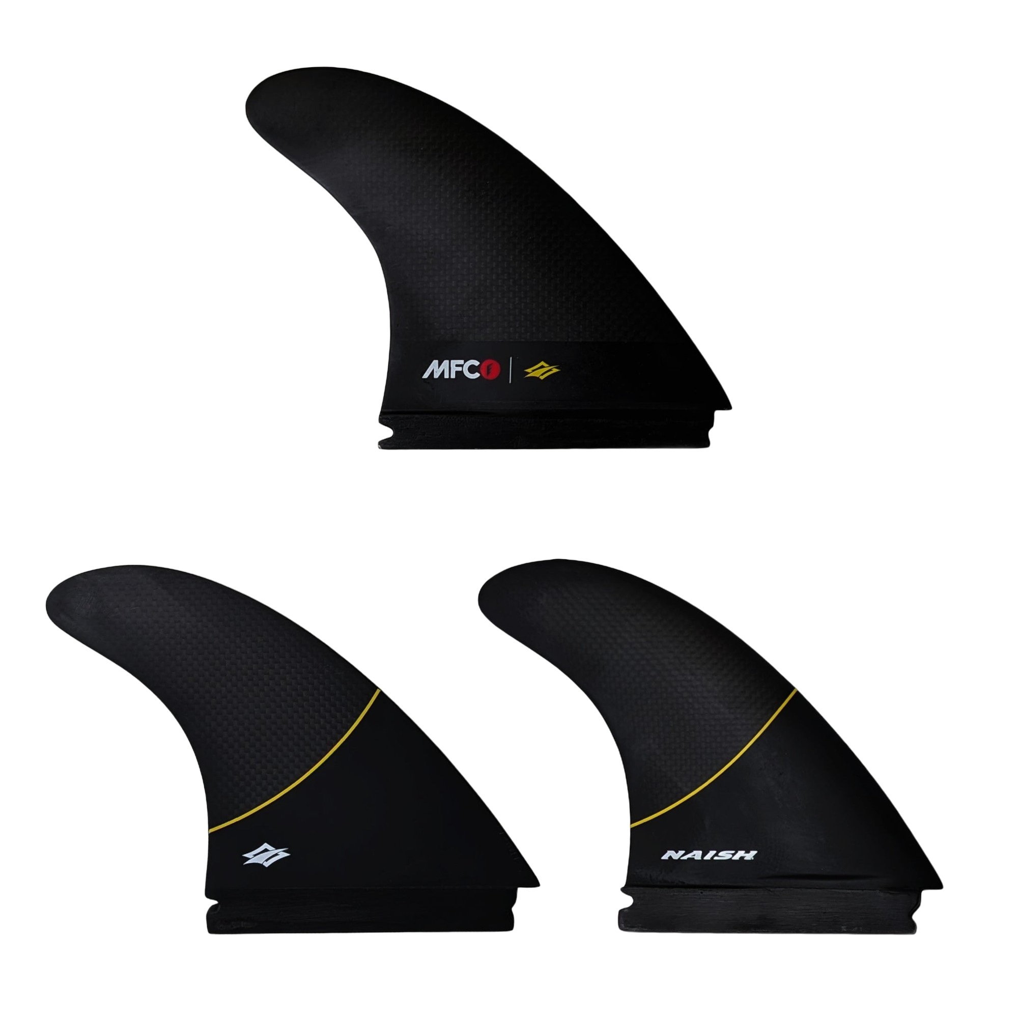 Naish Future fin set, black Naish Future fin set, black
