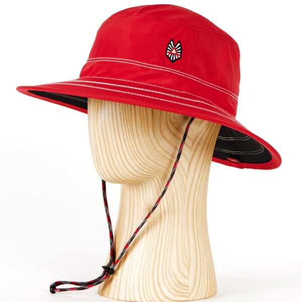 Arntson Marine Cabana WindSun floating brim hat in True Red