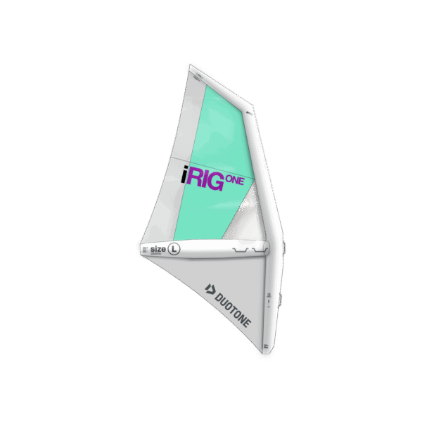Duotone iRig One inflatable windsurf rig in Mint/White
